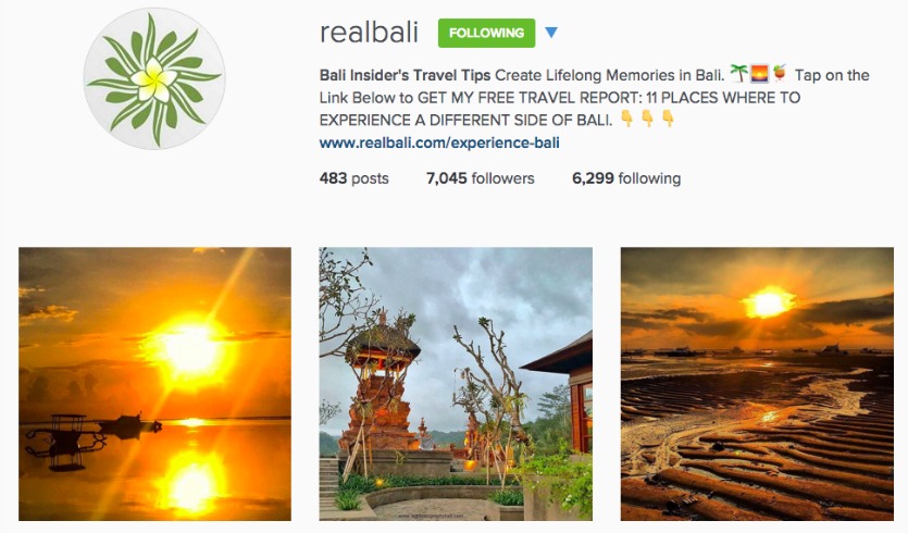 Vacation Rental Instagram