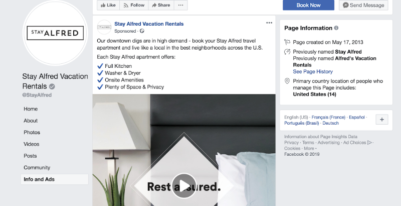 Facebook marketing for vacation rentals